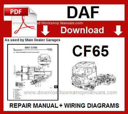 Daf CF65 workshop repair manual